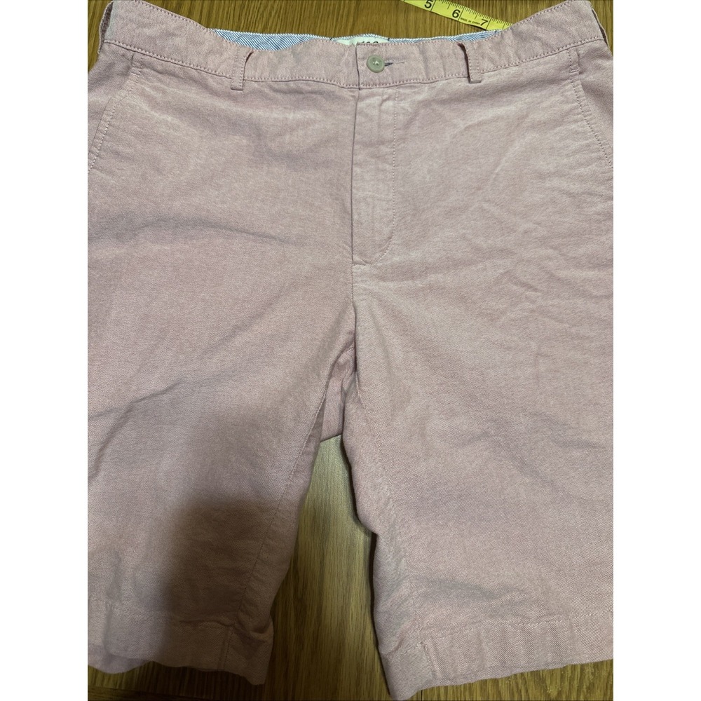 Jos. A. Bank 1905 Collection Shorts Mens 32 Cotton Salmon Pink Oxford Flat Front